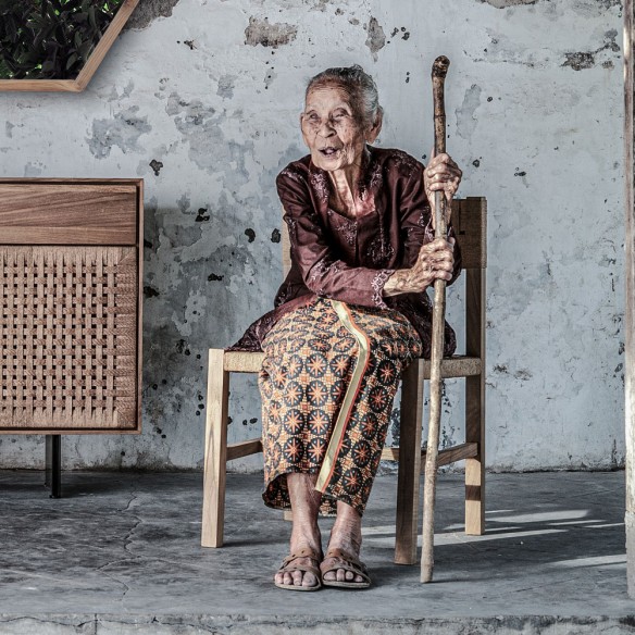 CORA Dining Chair in Reclaimed Teak and Natural Rope