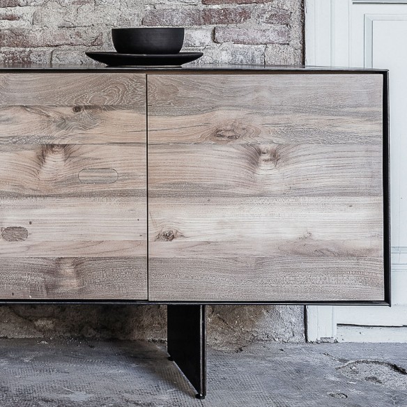 Buffet GEOX en teck recyclé naturel L208