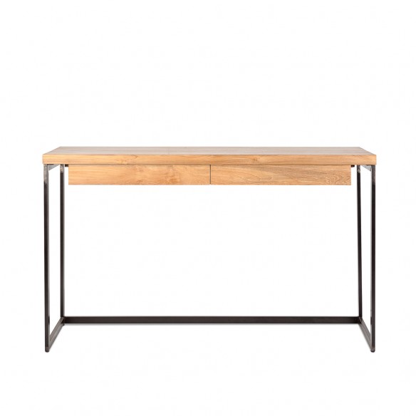 THREE Console in Reclaimed Teak with Drawers W130