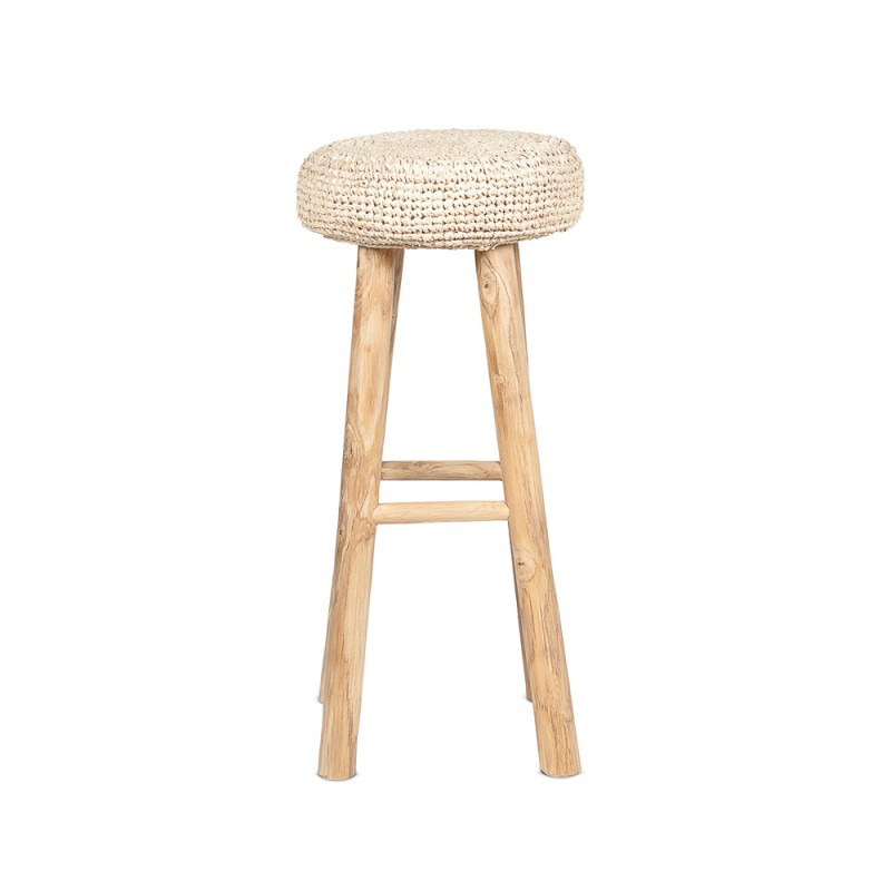 ALGA Bar Stool in Reclaimed Teak with...