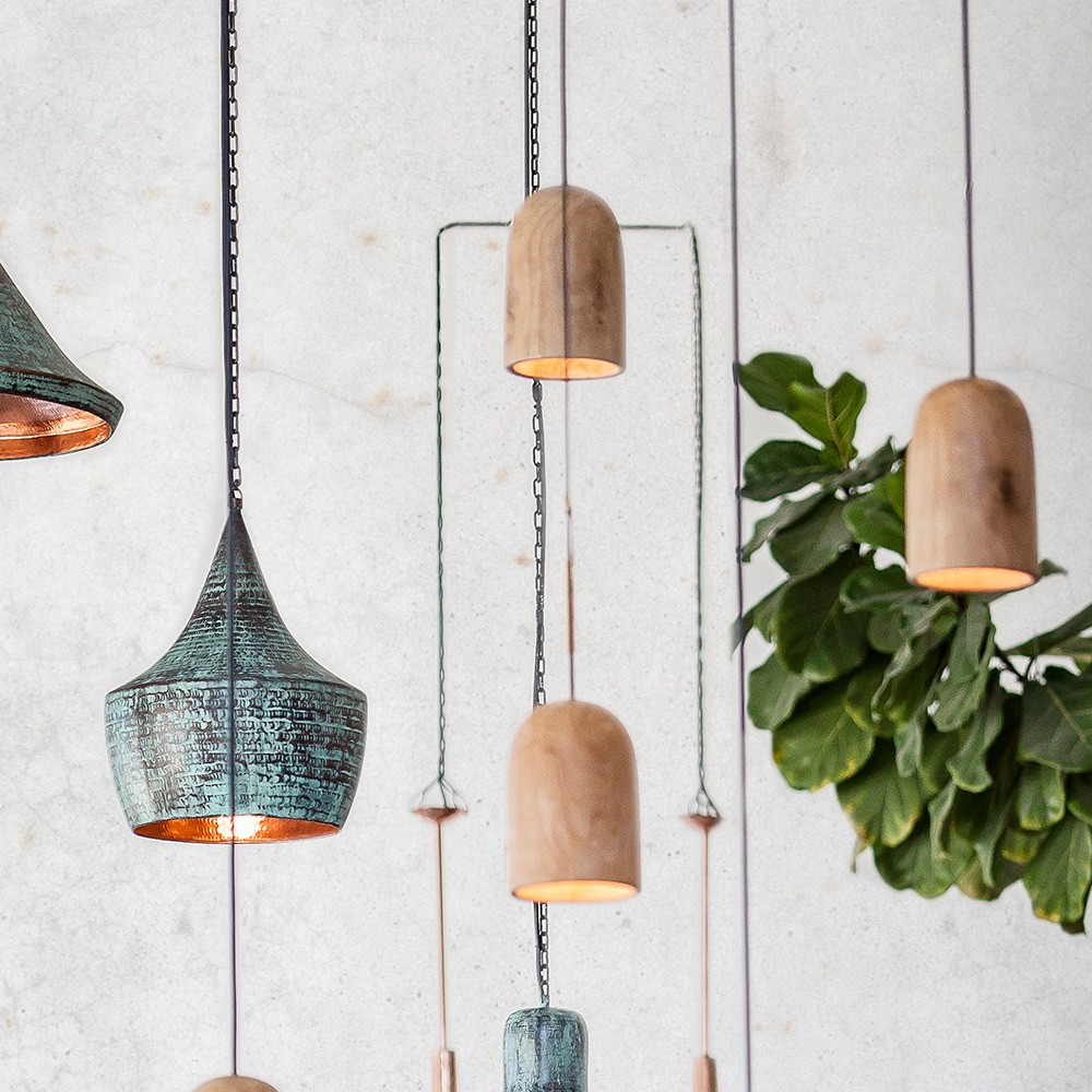 Dareels Lampe Suspension PLAY en teck recyclé naturel D13cm