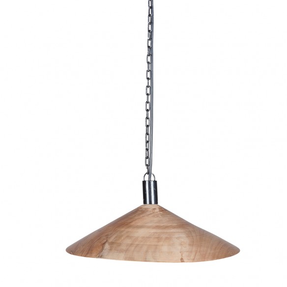 Dareels PLAT Hanging Lamp in Natural Reclaimed Teak D45cm