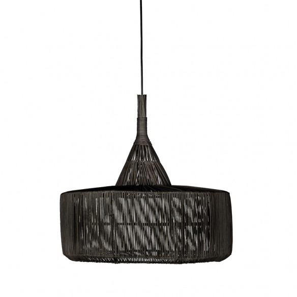 OSI Hanging Lamp in Black Rattan D57cm