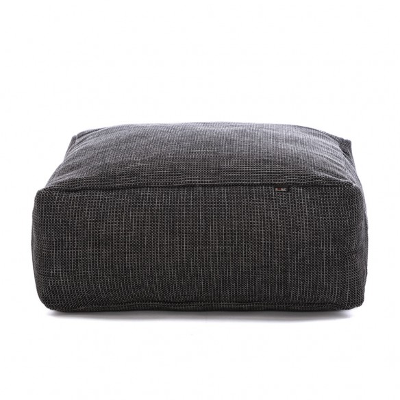Pouf carré DOTTY anthracite taille S Roolf