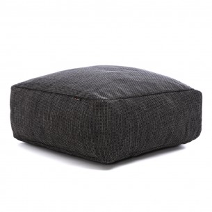 Pouf carré DOTTY anthracite taille S