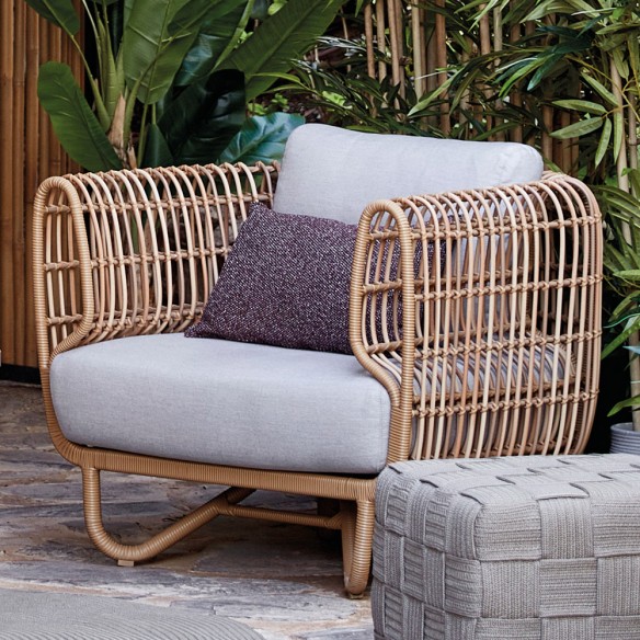 Fauteuil de jardin NEST Cane line