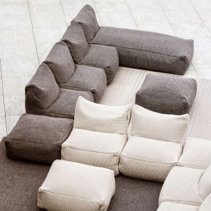 Ensemble de fauteuils DOTTY SAINT TROPEZ anthracite beige 13 modules 2