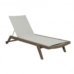 COPENHAGUE Sunlounger in DURATEK and Eden batyline 2