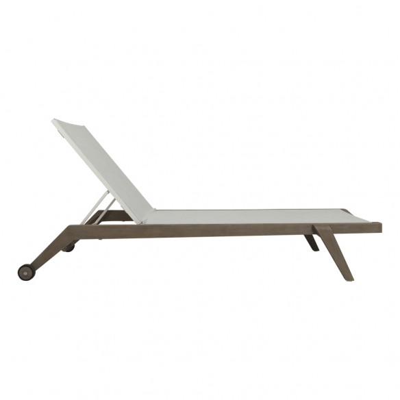 COPENHAGUE Sun Lounger in Duratek with White Batyline