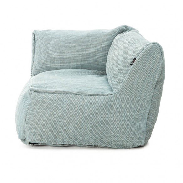 Fauteuil d’angle DOTTY CLUB CORNER bleu pastel taille M