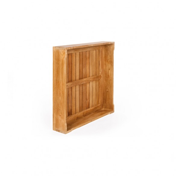 Plateau de table en teck adapté au Pouf DOTTY S