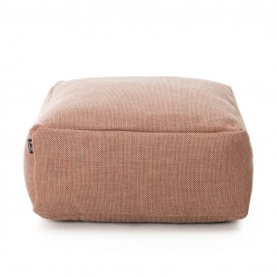 Pouf carré DOTTY terracotta taille S 2