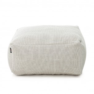 DOTTY Square Pouf White size S 2