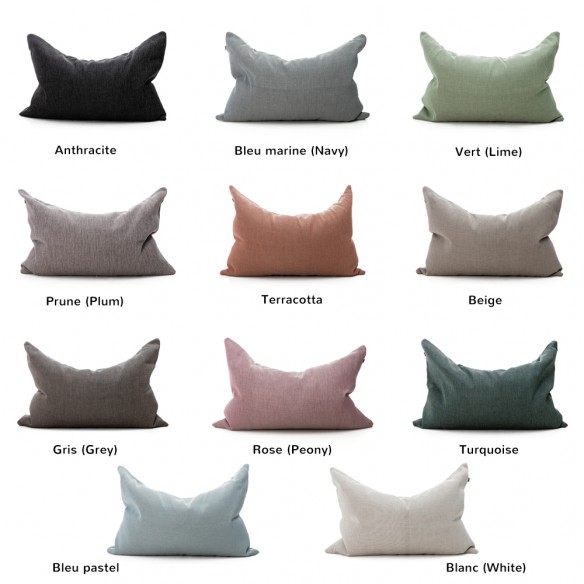 grey big cushions