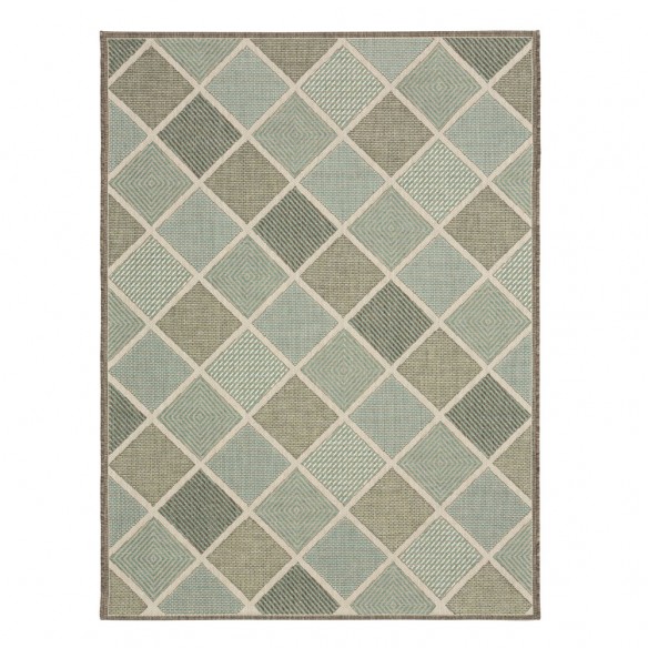 MERIDIAN Turquoise Polypropylene Outdoor Rug 230x330cm