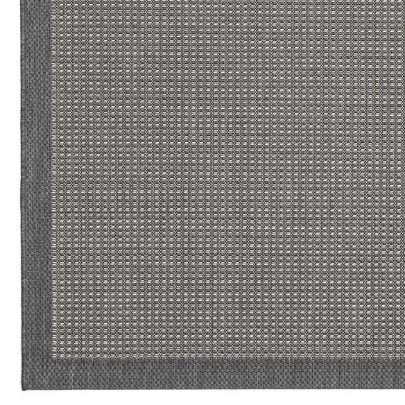 HUDSON Grey Polypropylene Outdoor Rug 230x330cm