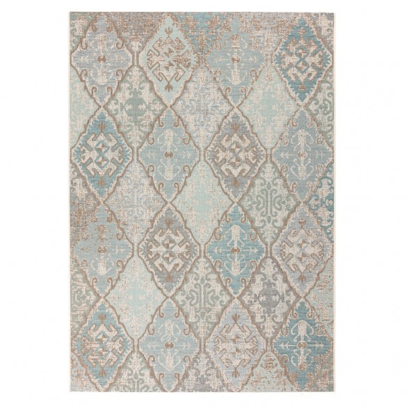 BRIGHTON Turquoise Polypropylene Outdoor Rug 230x330cm