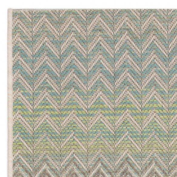 ZIGGY Lime Beige Polypropylene Outdoor Rug 180x280cm