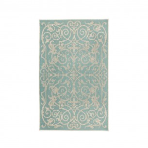 Summer Quai Turquoise Polypropylene Outdoor Rug 2