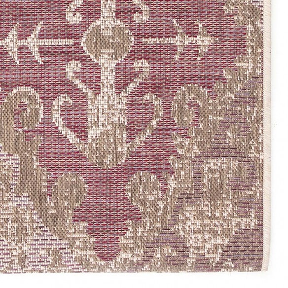 Tapis d'extérieur BRIGHTON Prune en polypropylène