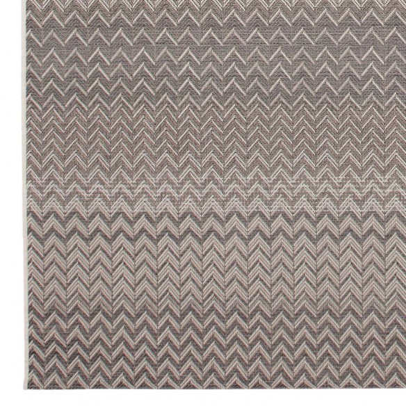 Tapis d'extérieur ZIGGY Anthracite Beige en polypropylène