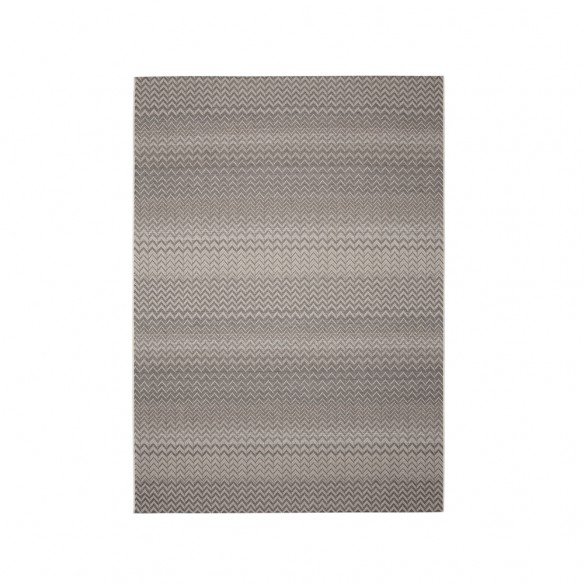 Tapis d'extérieur ZIGGY Anthracite Beige en polypropylène 180x280cm