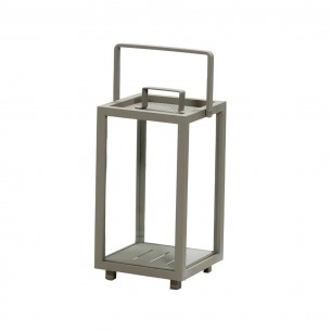 Lanterne LIGHTHOUSE H42cm en aluminium taupe 2