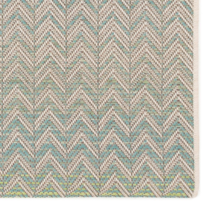 ZIGGY Lime Beige Polypropylene Outdoor Rug