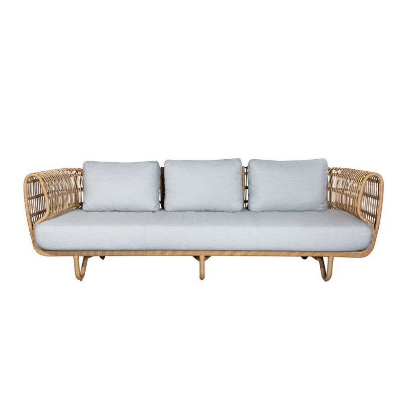 ^_^ 　NOANA sofa 3seater Panana 3 Seater Sofa with Footstool Set, Classic Couch