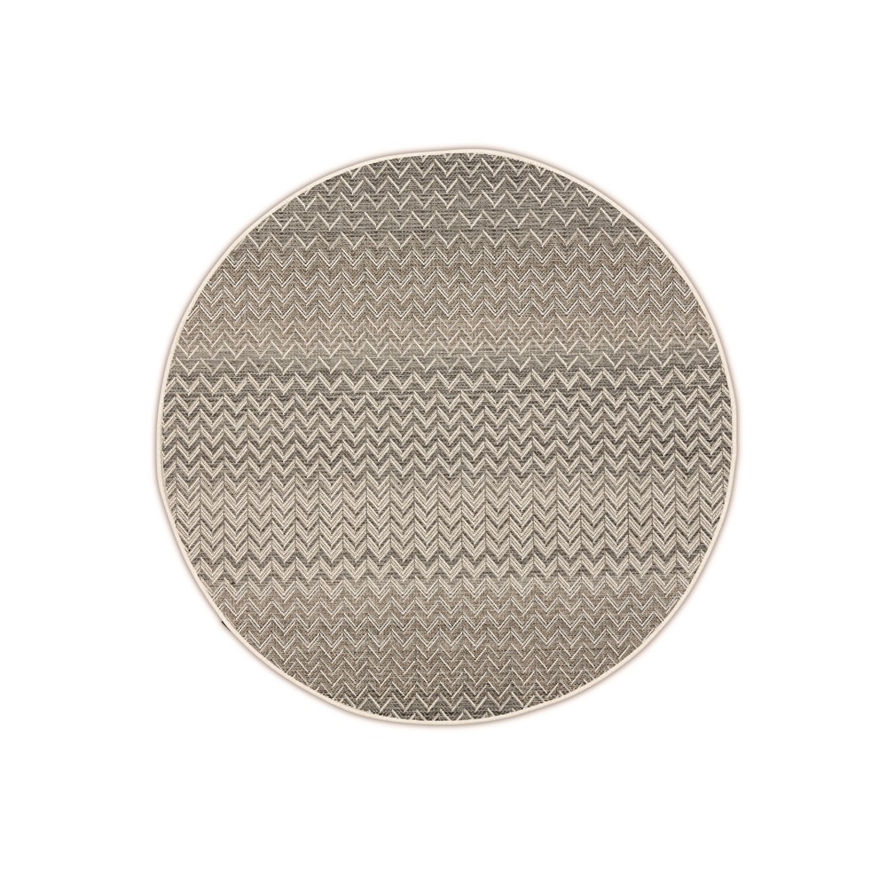 Tapis rond en coton Ziggy