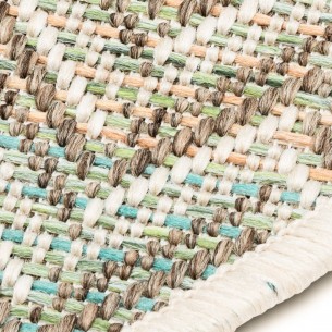 ZIGGY Lime Beige Polypropylene Round Outdoor Rug D160cm 2