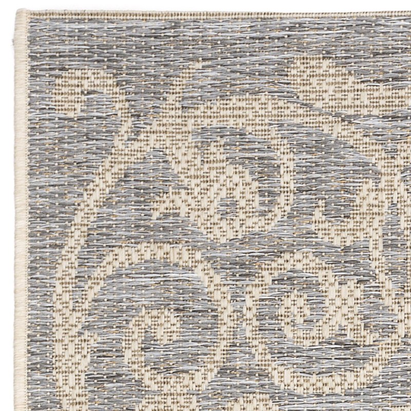 Tapis d'extérieur SUMMER QUAI Gris en polypropylène 160x230cm