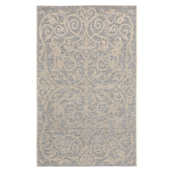 Tapis d'extérieur SUMMER QUAI Gris en polypropylène 230x330cm