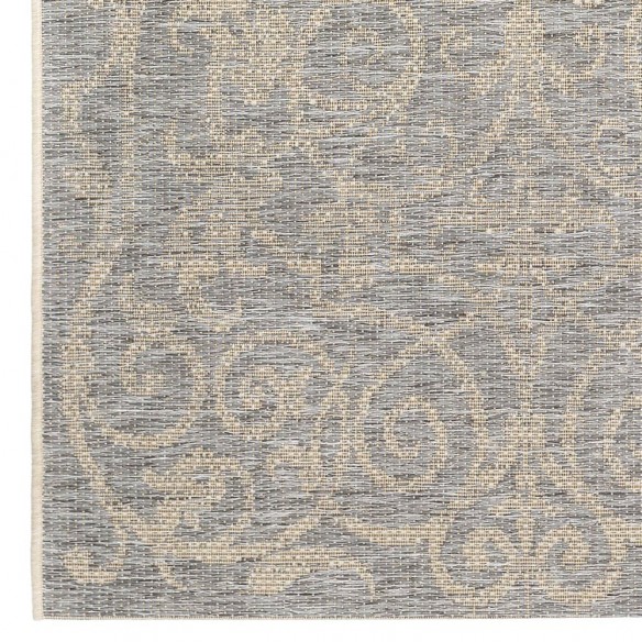 Tapis d'extérieur SUMMER QUAI Gris en polypropylène 230x330cm