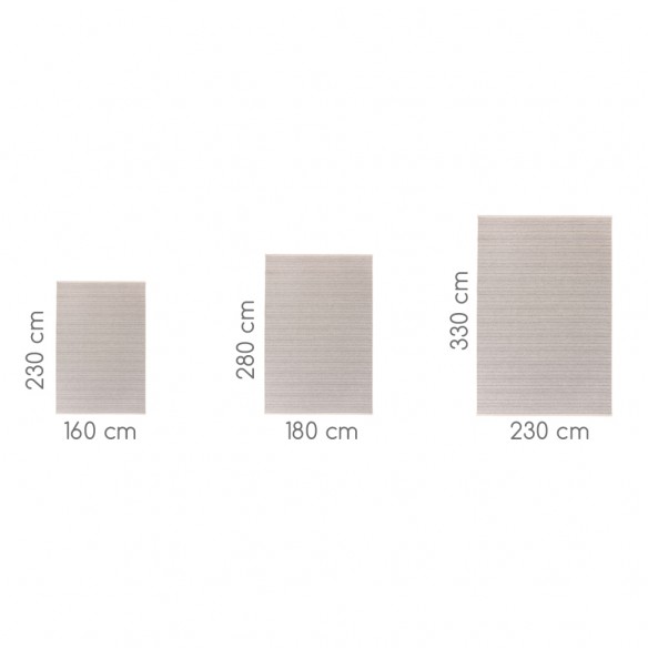 RYLANDER Grey Polypropylene Outdoor Rug 180x280cm