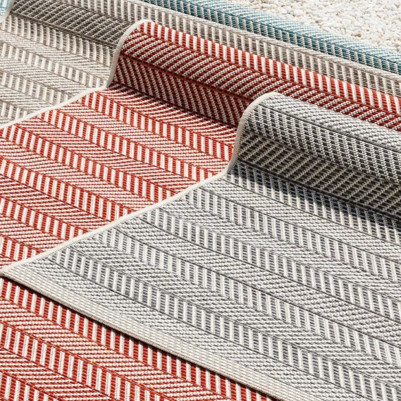 RYLANDER Grey Polypropylene Outdoor Rug 180x280cm