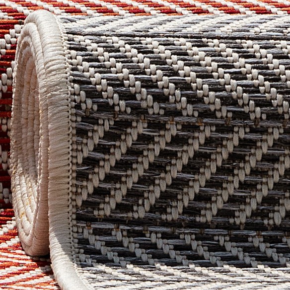 RYLANDER Grey Polypropylene Outdoor Rug 180x280cm