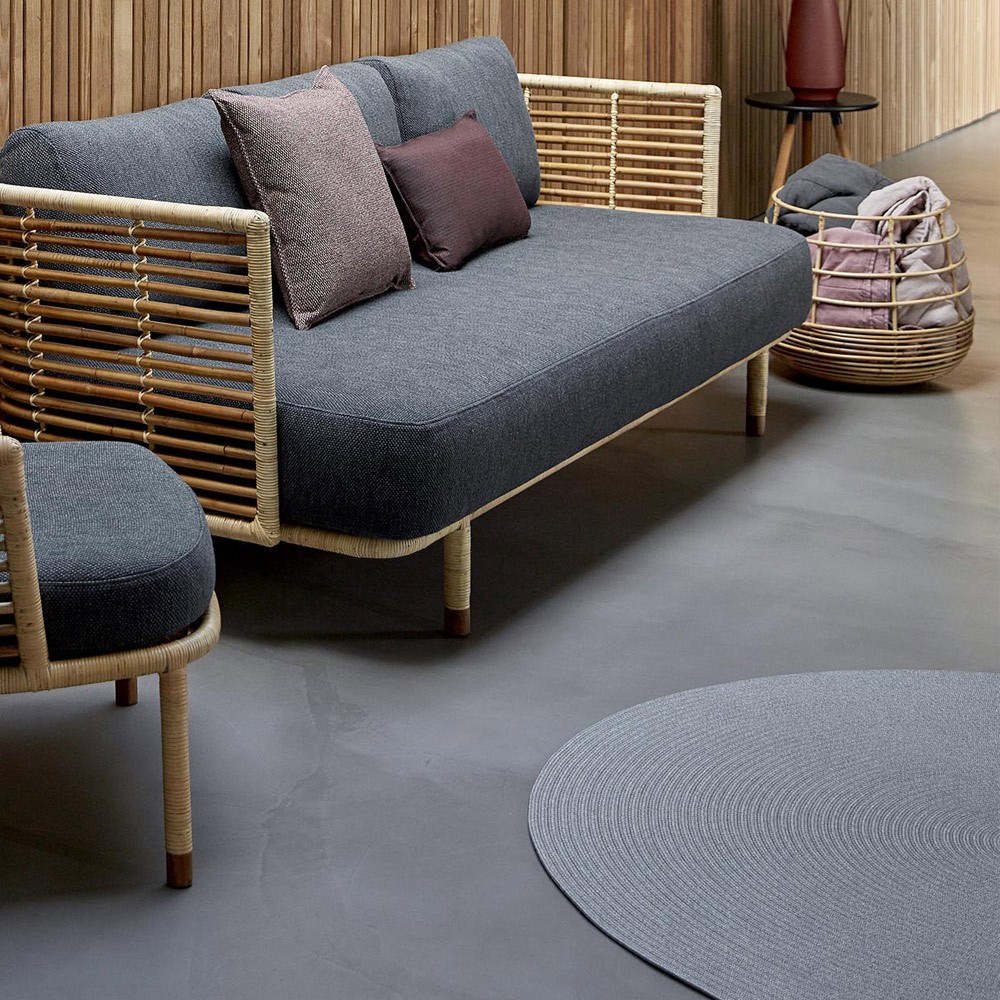 CIRCLE Light Grey Round Outdoor Rug D140cm Cane Line Home delivery