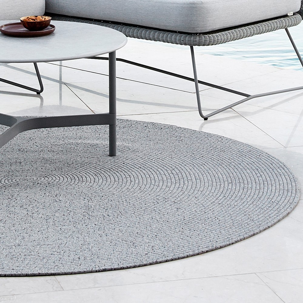 CIRCLE Light Grey Round Outdoor Rug D140cm Cane Line Home delivery