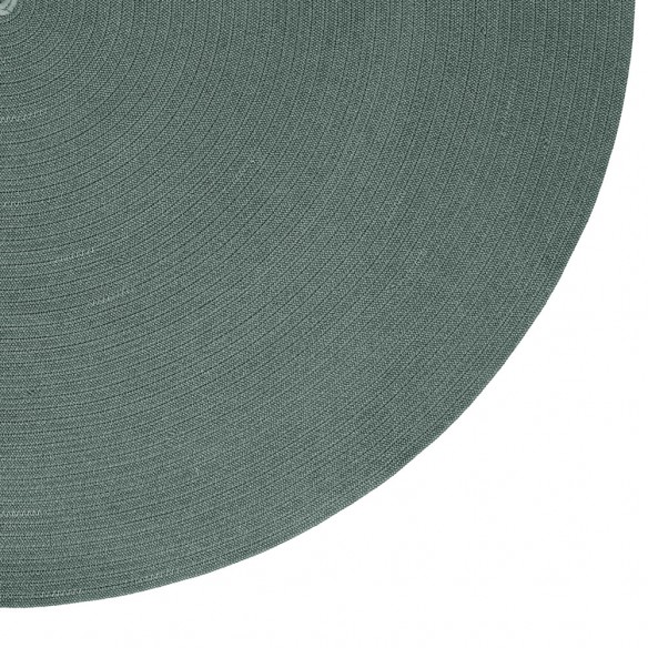 Tapis d'extérieur rond CIRCLE Vert foncé en polypropylène D140cm