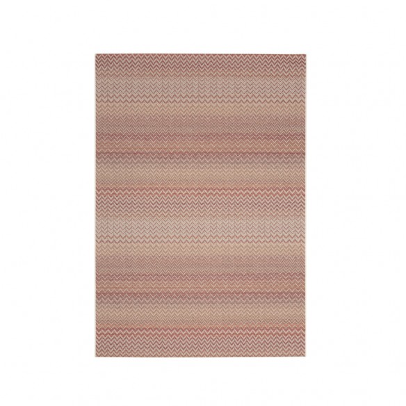 Tapis d'extérieur ZIGGY Rouge Beige en polypropylène 180x280cm