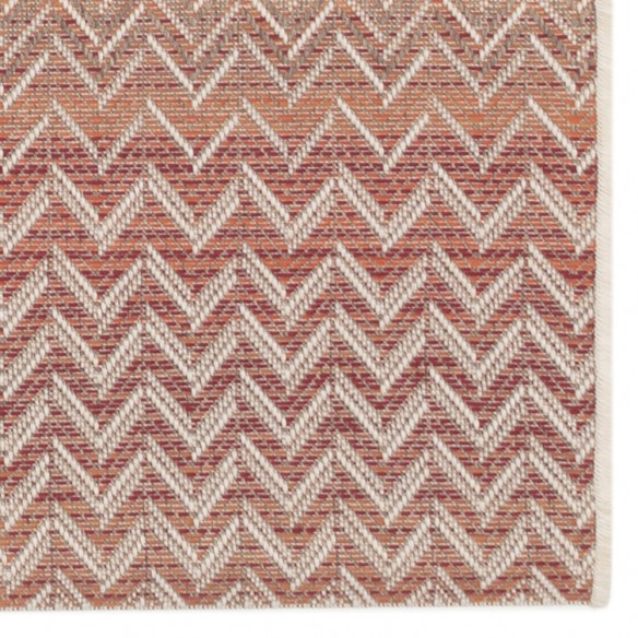 ZIGGY Red Beige Polypropylene Outdoor Rug 180x280cm