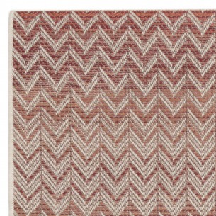 ZIGGY Red Beige Polypropylene Outdoor Rug 180x280cm