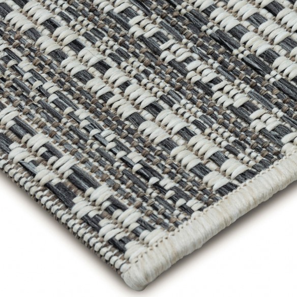 Tapis d'extérieur ZULU Argent en polypropylène 180x280cm