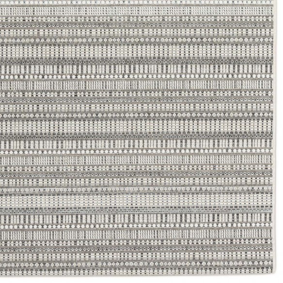 ZULU Silver Polypropylene Outdoor Rug 180x280cm