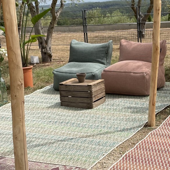 HARLEQUIN Lime Beige Polypropylene Outdoor Rug 180x280cm