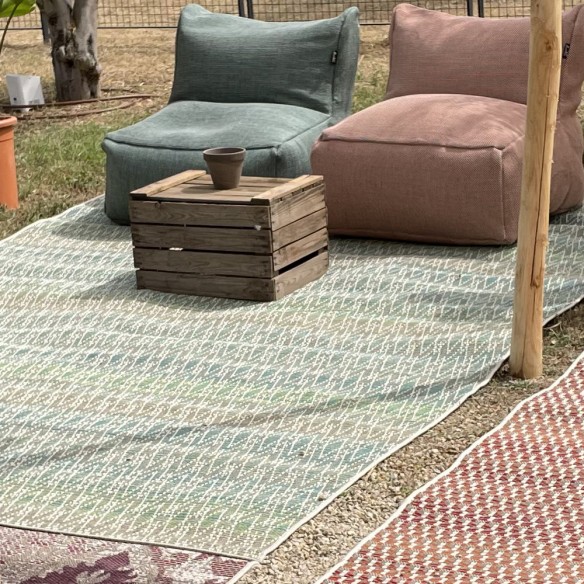 HARLEQUIN Lime Beige Polypropylene Outdoor Rug 160x230cm