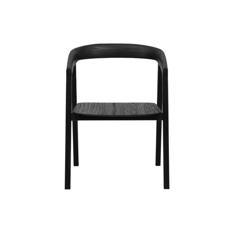 ARC Dining Chair in Black Reclaimed Teak