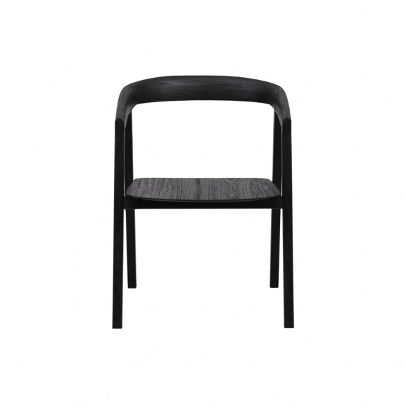 ARC Dining Chair in Black Reclaimed Teak