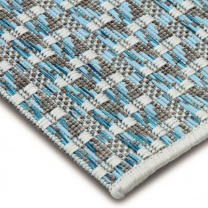 SIENNA Blue Polypropylene Outdoor Rug 230x330cm